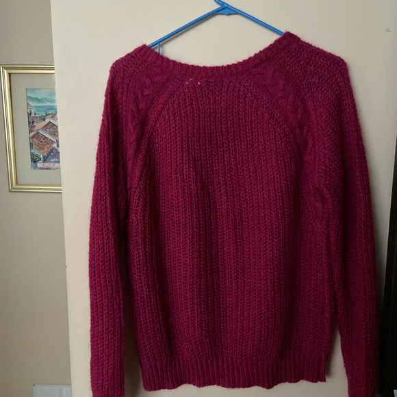 Fuchsia knit sweater - Picture 2 of 3